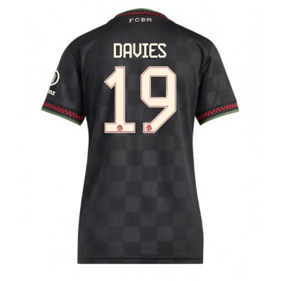 Ženski Nogometni dresi Bayern Munich Alphonso Davies #19 Tretji 2025-26 Kratek Rokav Ženski Nogometni dresi Bayern Munich Alphonso Davies #19 Tretji 2025-26 Kratek Rokav